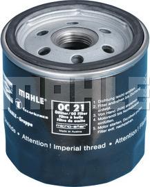 MAHLE OC 21 OF - Oil Filter www.autospares.lv