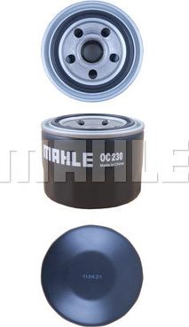 MAHLE OC 230 - Масляный фильтр www.autospares.lv