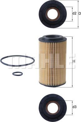 MAHLE OX 153D4 - Oil Filter www.autospares.lv