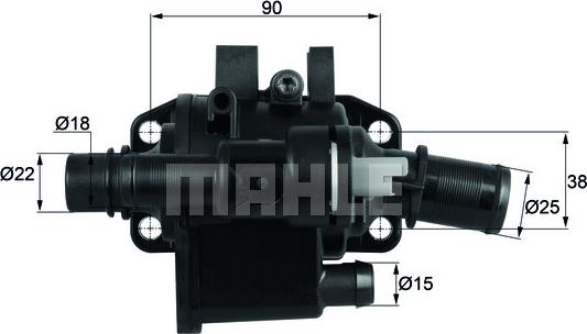 MAHLE TH 42 83 - Termostats, Dzesēšanas šķidrums autospares.lv