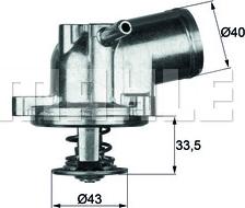 MAHLE TI 21 87 - Термостат охлаждающей жидкости / корпус www.autospares.lv