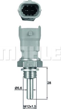 MAHLE TSE 10 - Devējs, Dzesēšanas šķidruma temperatūra www.autospares.lv