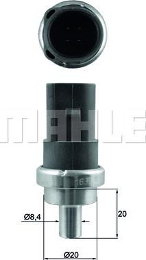 MAHLE TSE 7 - Sensor, coolant temperature www.autospares.lv