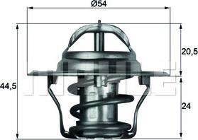 MAHLE TX 4 83D - Термостат охлаждающей жидкости / корпус www.autospares.lv