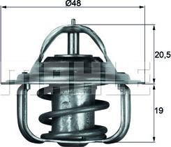 MAHLE TX 5 92D - Coolant thermostat / housing www.autospares.lv