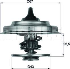 MAHLE TX 18 83D - Термостат охлаждающей жидкости / корпус www.autospares.lv