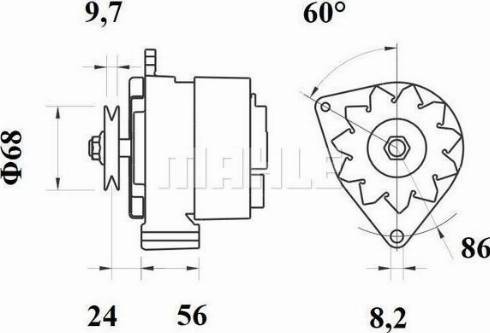 MAHLE 11201372 - Ģenerators autospares.lv