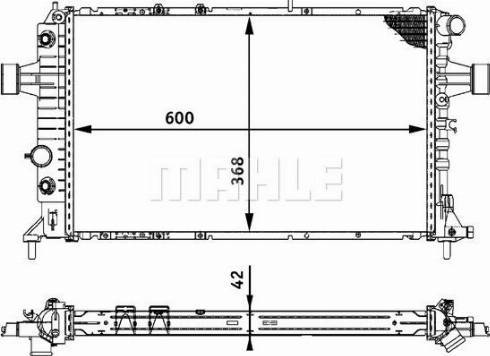 MAHLE CR 320 000P - Radiators, Motora dzesēšanas sistēma www.autospares.lv