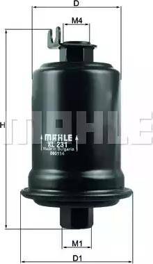 MAHLE KL 231 - Degvielas filtrs autospares.lv