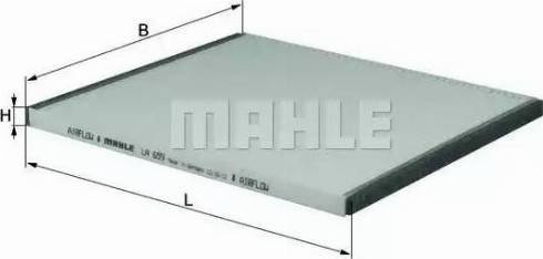 MAHLE LA 659 - Filtrs, Salona telpas gaiss www.autospares.lv