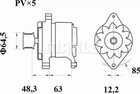 MAHLE MG 99 - Alternator www.autospares.lv