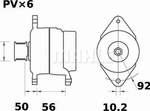 MAHLE MG 495 - Ģenerators autospares.lv