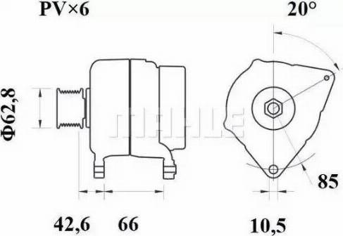 MAHLE MG 422 - Ģenerators autospares.lv