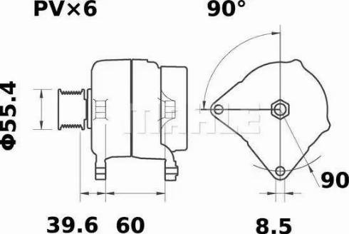 MAHLE MG 64 - Alternator www.autospares.lv