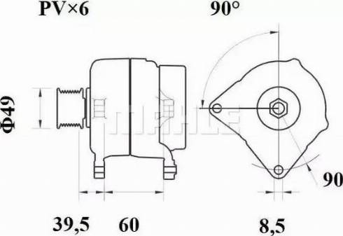 MAHLE MG 276 - Alternator www.autospares.lv