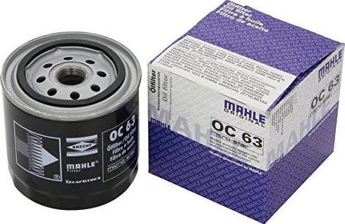 MAHLE OC 63 - Eļļas filtrs autospares.lv