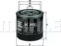 MAHLE OC 292 - Oil Filter www.autospares.lv