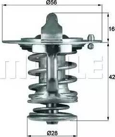 MAHLE TX 83 77 - Термостат охлаждающей жидкости / корпус www.autospares.lv