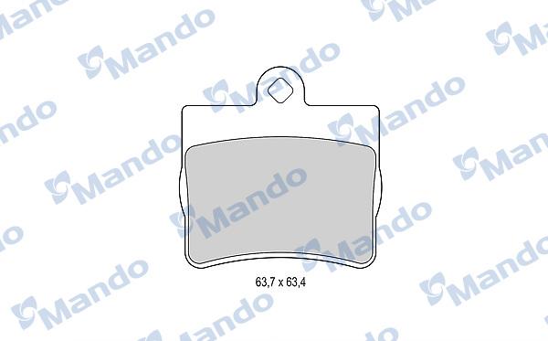 Mando MBF015990 - Bremžu uzliku kompl., Disku bremzes www.autospares.lv