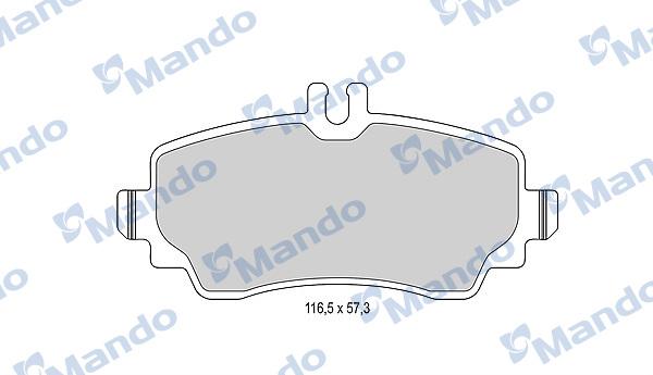 Mando MBF015991 - Bremžu uzliku kompl., Disku bremzes www.autospares.lv