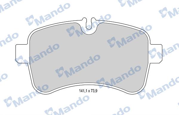 Mando MBF015964 - Bremžu uzliku kompl., Disku bremzes www.autospares.lv