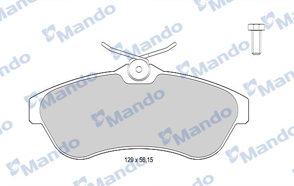 Mando MBF015463 - Bremžu uzliku kompl., Disku bremzes www.autospares.lv