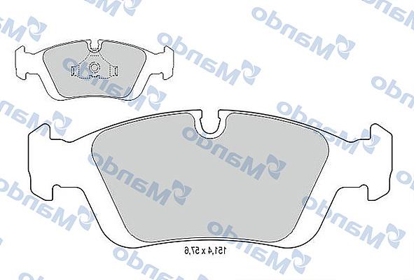 Mando MBF015400 - Bremžu uzliku kompl., Disku bremzes autospares.lv