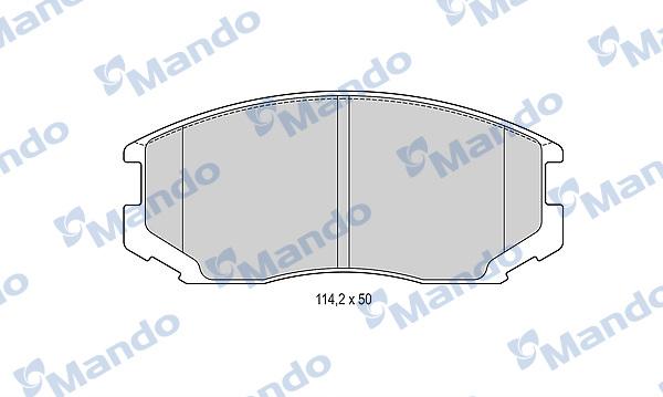 Mando MBF015489 - Bremžu uzliku kompl., Disku bremzes autospares.lv