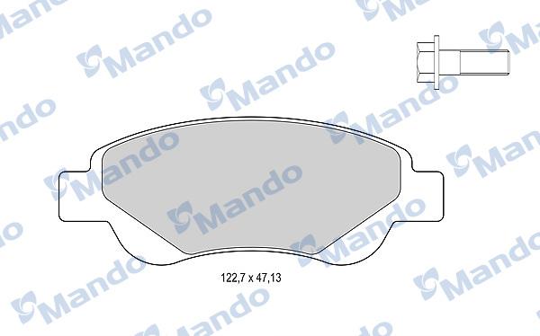 Mando MBF015479 - Bremžu uzliku kompl., Disku bremzes www.autospares.lv