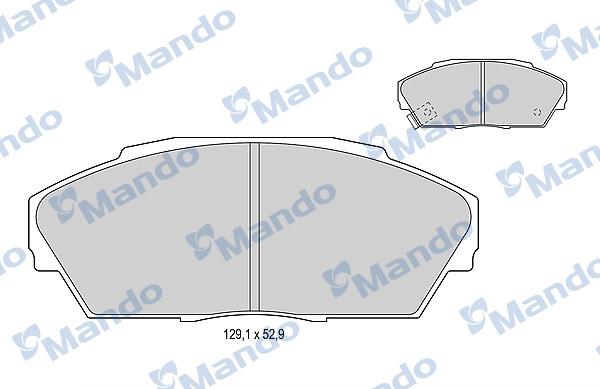 Mando MBF015532 - Brake Pad Set, disc brake www.autospares.lv