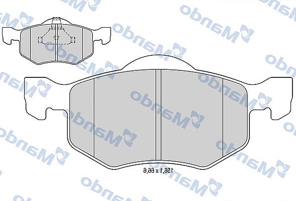 Mando MBF015523 - Bremžu uzliku kompl., Disku bremzes autospares.lv