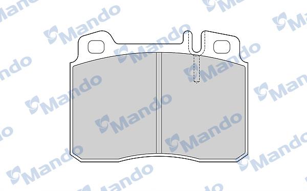 Mando MBF015659 - Bremžu uzliku kompl., Disku bremzes www.autospares.lv