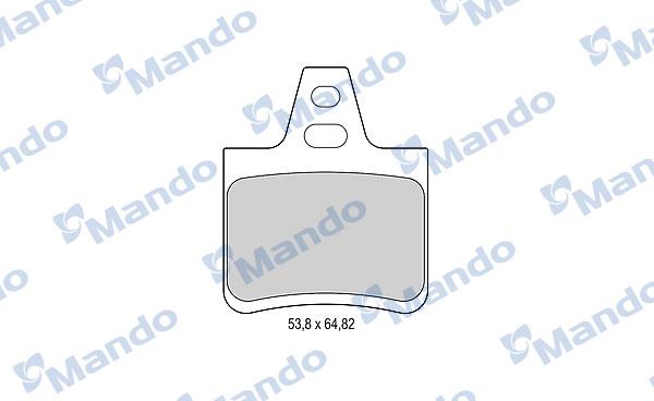 Mando MBF015090 - Bremžu uzliku kompl., Disku bremzes www.autospares.lv