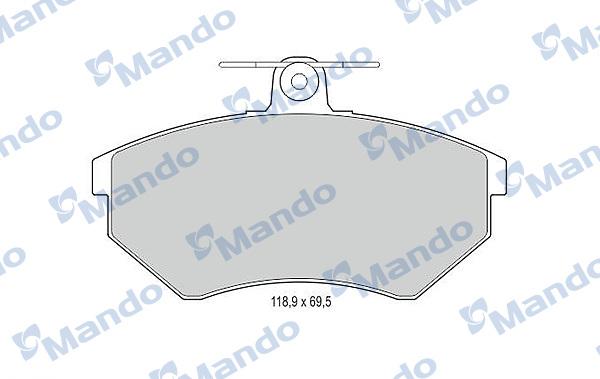 Mando MBF015089 - Bremžu uzliku kompl., Disku bremzes www.autospares.lv