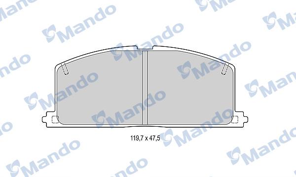 Mando MBF015070 - Bremžu uzliku kompl., Disku bremzes www.autospares.lv