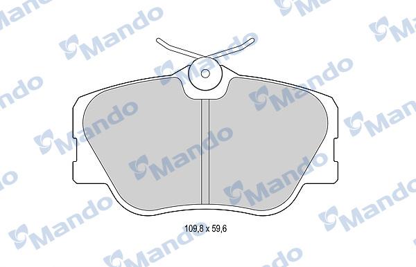 Mando MBF015073 - Bremžu uzliku kompl., Disku bremzes www.autospares.lv