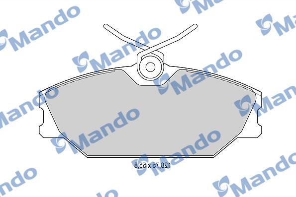 Mando MBF015162 - Bremžu uzliku kompl., Disku bremzes www.autospares.lv