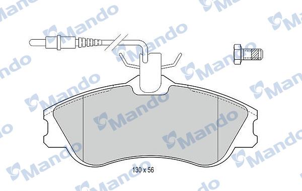 Mando MBF015118 - Bremžu uzliku kompl., Disku bremzes www.autospares.lv