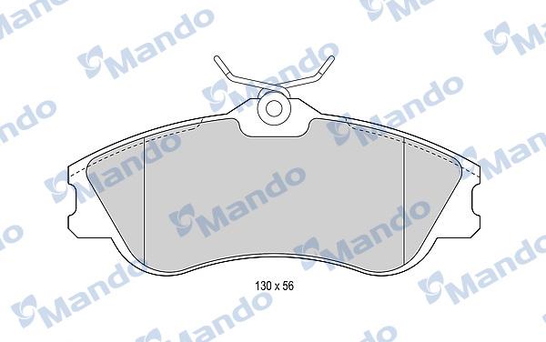 Mando MBF015188 - Bremžu uzliku kompl., Disku bremzes autospares.lv