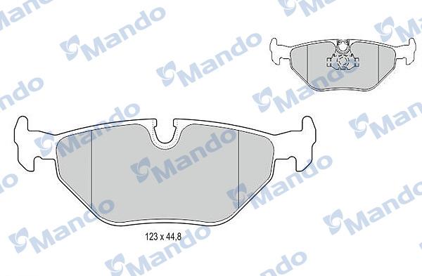 Mando MBF015120 - Bremžu uzliku kompl., Disku bremzes www.autospares.lv