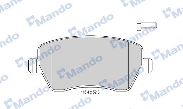 Mando MBF015179 - Тормозные колодки, дисковые, комплект www.autospares.lv