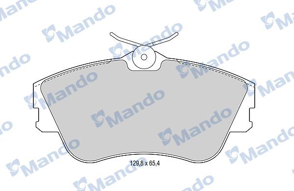 Mando MBF015893 - Bremžu uzliku kompl., Disku bremzes www.autospares.lv