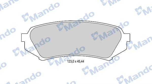 Mando MBF015858 - Brake Pad Set, disc brake www.autospares.lv