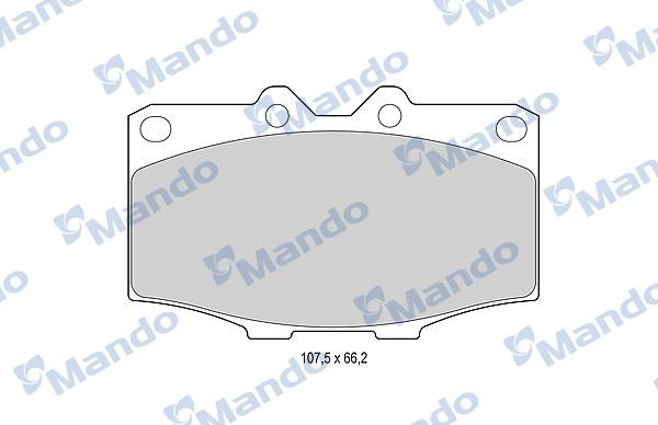 Mando MBF015852 - Brake Pad Set, disc brake www.autospares.lv