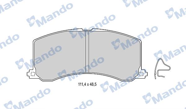 Mando MBF015834 - Bremžu uzliku kompl., Disku bremzes autospares.lv