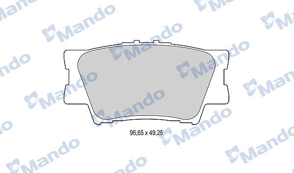 Mando MBF015876 - Bremžu uzliku kompl., Disku bremzes www.autospares.lv