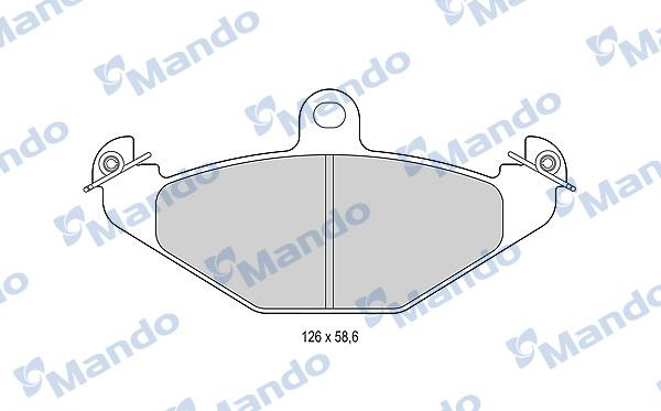 Mando MBF015795 - Bremžu uzliku kompl., Disku bremzes autospares.lv