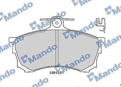 Mando MBF015710 - Bremžu uzliku kompl., Disku bremzes www.autospares.lv