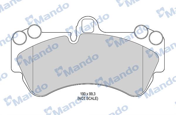 Mando MBF015783 - Bremžu uzliku kompl., Disku bremzes www.autospares.lv