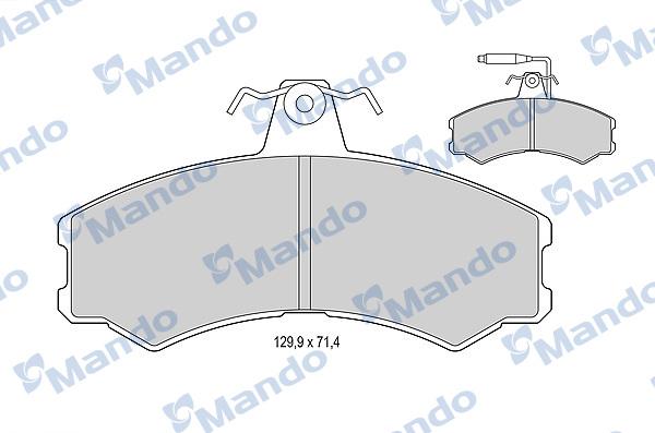 Mando MBF015770 - Bremžu uzliku kompl., Disku bremzes www.autospares.lv